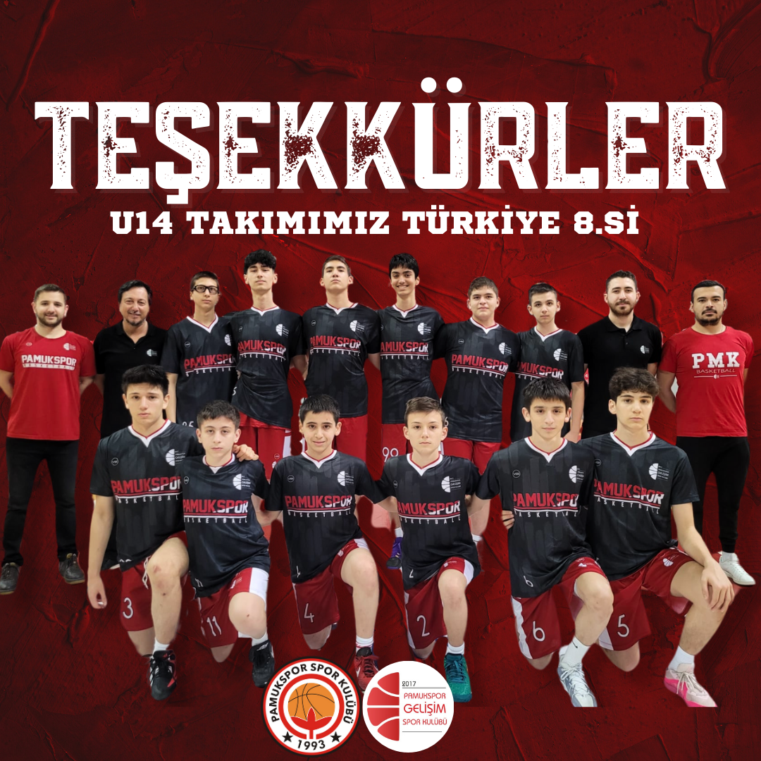 U14 TAKIMIMIZ TÜRKİYE 8.si!