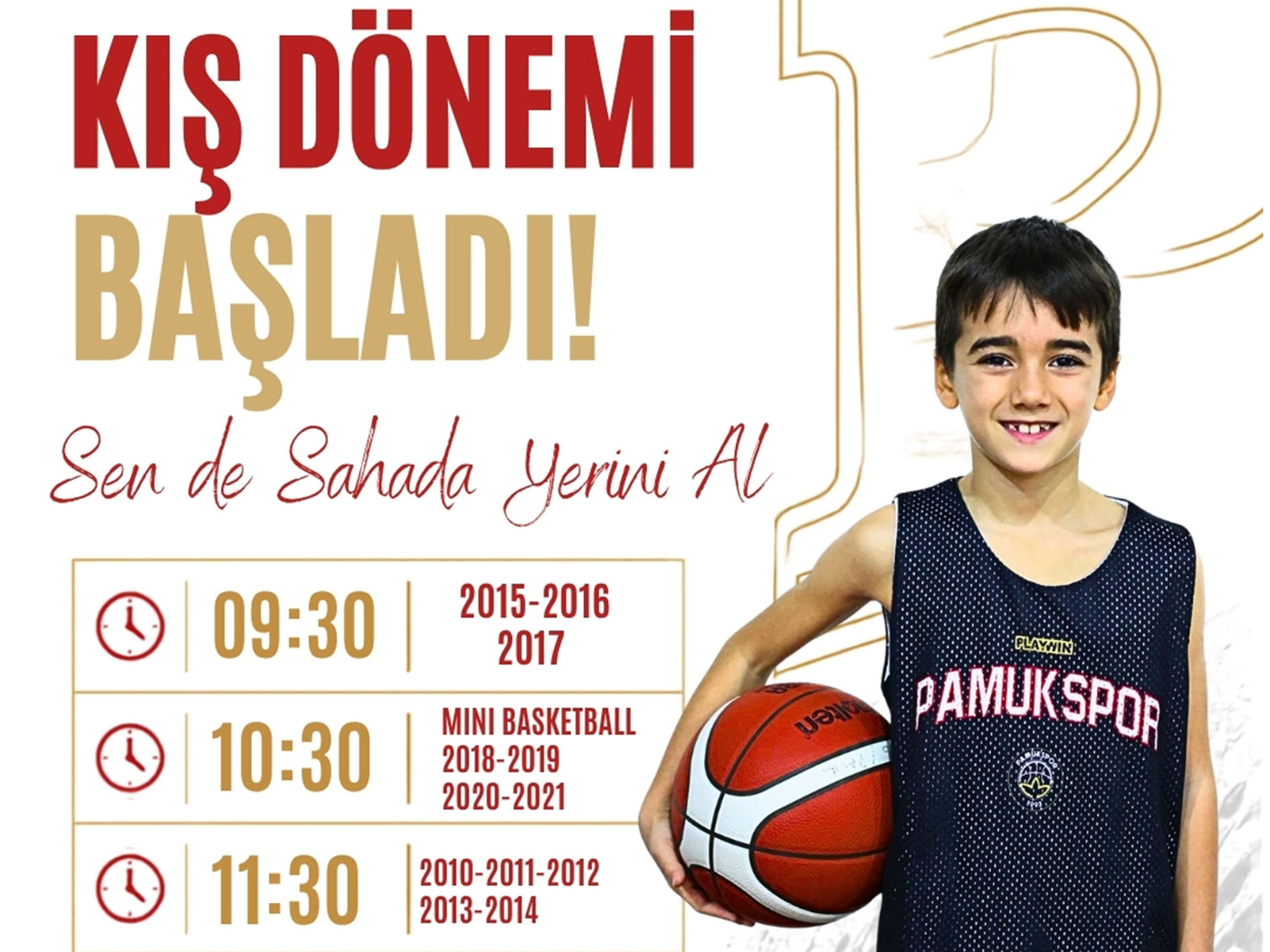 Kış basketbol okulu başladı
